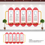 五代领导人文化墙图片
