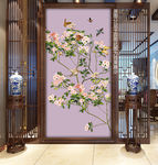 手绘花鸟