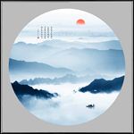 水墨山水画
