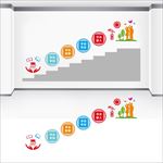 四个学会校园文化墙楼梯墙