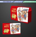 年货礼盒包装 平面展开分层文件