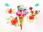 冰淇淋花