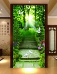 风景背景墙 玄关