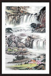 山水 山水风景图 山水风景壁画