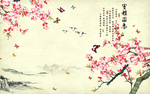 室雅兰香背景墙