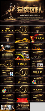 颁奖典礼团队风采PPT