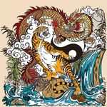 中国风插画图腾
