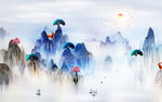 抽象山水