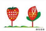 花草牌温馨提醒异形标识牌30