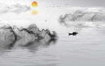 中式水墨画背景图片
