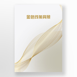 金色线条抽象封面