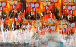 抽象油画
