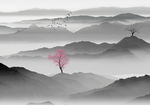 抽象山水