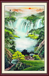竖幅山水画