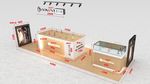 电子烟展位柜台3d模型