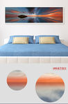 唯美大海沙滩海景床头画装饰画
