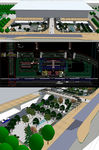 火车站公建景观模型含CAD