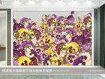 花卉背景墙