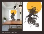 装饰画 手绘鱼 鱼
