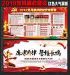 2019党风廉政建设宣传展板