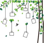 硅藻泥树藤照片墙卡通儿童背景墙