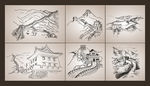 矢量手绘长城系列
