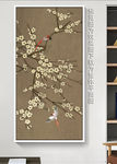 中式手绘花鸟