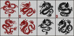 矢量中国龙系列