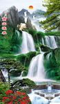 客厅山水竖幅