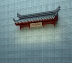 中式门头3D效果图源文件