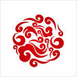 祥云 一朵祥云 祥云底纹 海浪