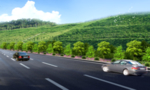 公路边坡绿化平面图