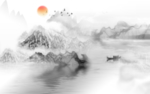 抽象山水