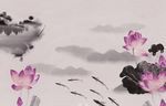 新中式 小鱼 鱼群 素雅水墨工