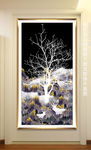 抽象山水晶瓷画