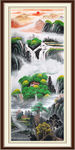 竖版山水画