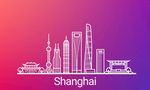上海标志建筑矢量线条图