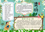 清明节小报清明时节海报