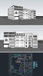 博物展馆草图SU模型含CAD