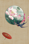 中国风荷花背景