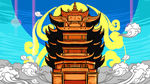 手绘 插画 中国风 复古 园林