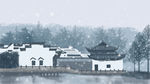 手绘 插画 中国风 复古 园林