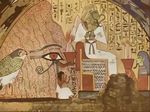 埃及法老壁画艺术背景异域画像
