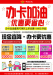 油站办卡加油优惠活动展示广告