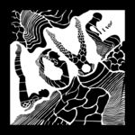LOVE黑白插画