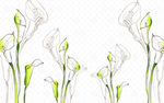 现代简约花玄关屏风电视背景墙装
