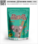 卡通考拉零食包装设计包装袋