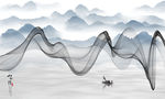水墨山水画
