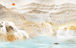 大理石山水