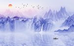 水墨水彩画山水画